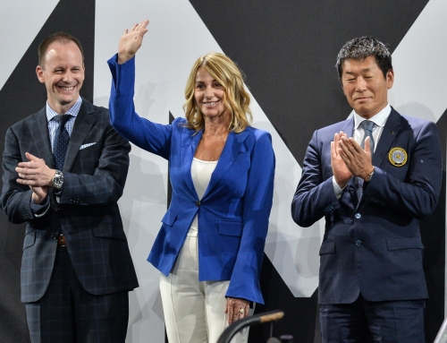 Nadia Comăneci surprised with Lifetime Achievement Award at Laureus World Sports Awards