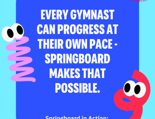 Springboard in Action at Gymnastics Nelson
