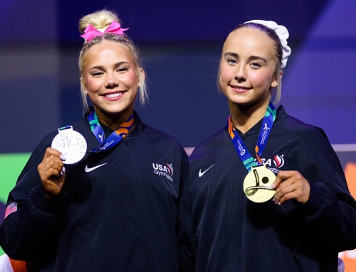 Pease, Esponda go 1-2 in floor final to conclude 2026 Artistic World Championships